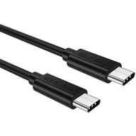 Kable komputerowe i do monitorów - Choetech Kabel Usb C - Usb C 0.5M Pvc 3A 5V Czarny - miniaturka - grafika 1