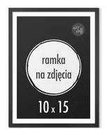 Ramki na zdjęcia - Ramka na zdjęcia 10x15 cm A6 Ramki 15x10 czarna stojąca z nóżką - miniaturka - grafika 1