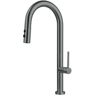 Baterie kuchenne - Deante OLFATO Bateria kuchenna z wyciąganą wylewką - 2 rodzaje strumienia titanium BQO_D72M - miniaturka - grafika 1
