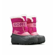 Buty dla chłopców - Dziecięce buty zimowe Sorel Childrens Snow Commander™ Boot Rozmiar butów (UE): 31 / Kolor: różowy/czarny - miniaturka - grafika 1