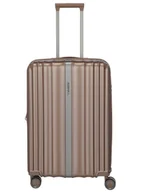 Walizki - Walizka średnia poszerzana Travelite Paros - cappuccino - miniaturka - grafika 1