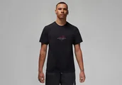 Koszulki męskie - Nike Air Jordan Essenial Graphic Crew Tee Black - miniaturka - grafika 1