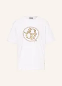 Koszulki i topy damskie - Joop! T-Shirt Tashi Z Ozdobnymi Kamykami weiss - JOOP! - miniaturka - grafika 1