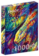 Puzzle - Enjoy, Puzzle - Tęczowy wąż, 1000 el. - miniaturka - grafika 1