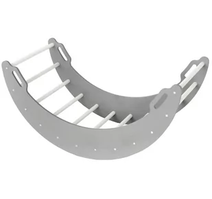 Małpiszon, bujak drewniany Moon biało-szary - Skoczki dla dzieci - miniaturka - grafika 1