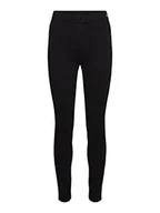 Spodnie damskie - Noisy may Damskie spodnie NMSARA Callie Skinny Fit czarne XS S M L XL 95% bawełna stretch, czarny, S - miniaturka - grafika 1