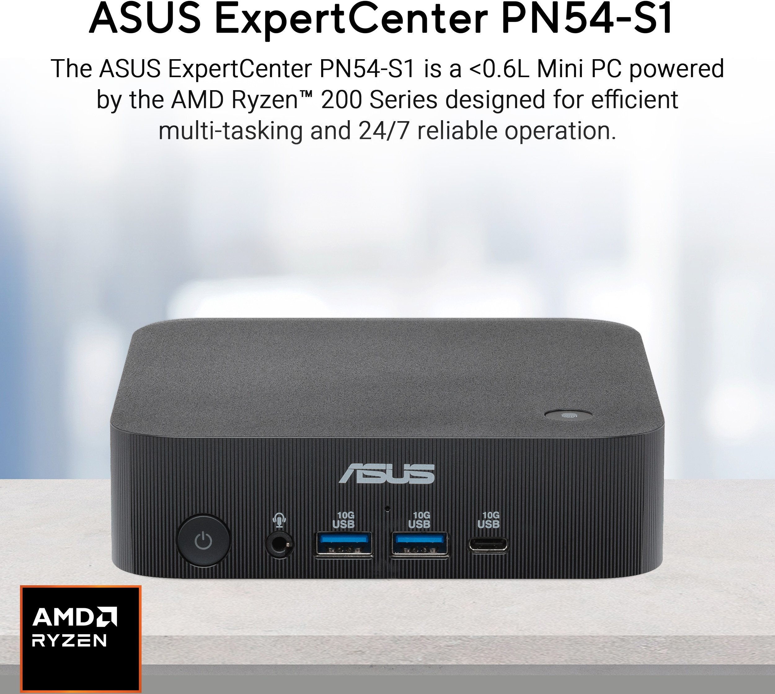 Komputer Asus ASUS EC PN54-S1 RYZEN 5 220, 32GB DDR5, 1TB SSD, WIFI7, bez systemu