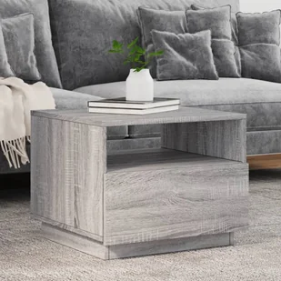 Stolik kawowy z oświetleniem LED Grey Sonoma 50x49x40 cm - Ławy i stoliki kawowe - miniaturka - grafika 1