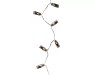 Oświetlenie świąteczne - Lampki świąteczne LED w słoiczkach 10 LED wew ciepły biały 90cm - miniaturka - grafika 1