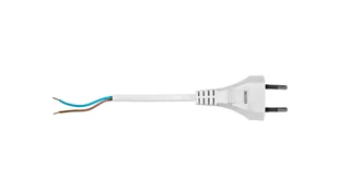 EMOS Kabel zasilający Przewód przyłączeniowy H03VVH2-F 2 x 0,5mm biały 2m S12252 - Kable komputerowe i do monitorów - miniaturka - grafika 3