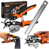 Pasmanteria - Dziurkacz do paska skóry ABS szczypce rewolwerowy do dziurek profesjonalne - miniaturka - grafika 1