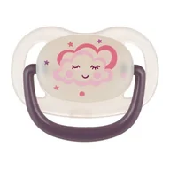 Smoczki uspokajające - Canpol babies smoczek uspokajający silikon 18m+ anatomiczny NIGHT DREA pink - miniaturka - grafika 1