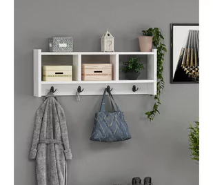 Wieszak ścienny STAR 35x76 cm biały - Wieszaki i stojaki Wieszak ścienny STAR 35x76 cm biały - Wieszaki i stojaki - miniaturka - grafika 1