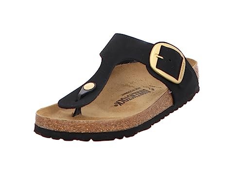 Birkenstock Classic Gizeh japonki damskie, czarny, 37 EU wąski