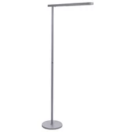 Lampy stojące - Lampa podłogowa LED metalowa srebrna PERSEUS - miniaturka - grafika 1