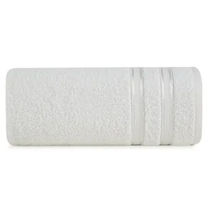 Ręcznik bawełniany, 70x140, biały z bordiurą, R175-01 - Ręczniki - miniaturka - grafika 1