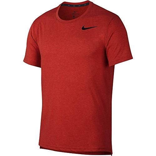 Nike Męski M NK BRT TOP SS HPR suchy T-shirt, mistyczny czerwony wrzosowy czarny, rozmiar M-T