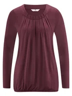 Bluzki damskie - Damska bluzka do karmienia bordowa Bellybutton Maternity, r.L - miniaturka - grafika 1