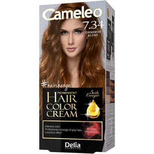 DELIA CAMELEO OMEGA Farba 7.34 cynamonowy blond - Farby do włosów i szampony koloryzujące - miniaturka - grafika 1