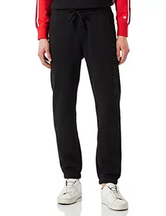Champion Męskie spodnie treningowe Rochester 1919 z logo Fleece Elastic Cuff, czarne, XL, czarny, XL - Spodenki męskie - miniaturka - grafika 1