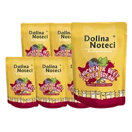 Mokra karma dla kotów - Dolina Noteci Superfood kurczak i wołowina z doradą saszetka 10x85g 42325-uniw - miniaturka - grafika 1