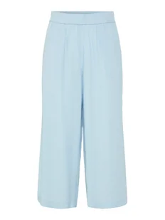 Pieces Kuloty Pia 17154737 Błękitny Wide Leg - Spodnie damskie - miniaturka - grafika 1