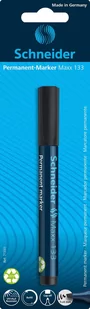 Schneider piśmiennicze Permanent Marker Maxx 133, 1 + 4 MM, w kolorze czarnym, wielokrotnego napełniania, 1er kartę blistrową 71331 - Markery permanentne - miniaturka - grafika 1