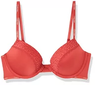 Biustonosze - Calvin Klein Damski biustonosz Push Up Plunge, Czerwony dywan, 105D - miniaturka - grafika 1