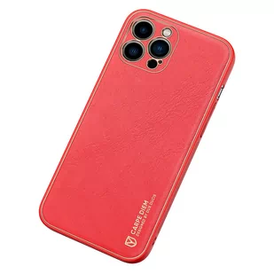 Dux Ducis Yolo eleganckie etui pokrowiec ze skóry ekologicznej iPhone 13 Pro Max czerwony - Etui i futerały do telefonów - miniaturka - grafika 2