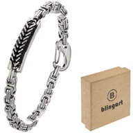 Bransolety męskie - BLINGART Bransoletka męska SPLOT KRÓLEWSKI bizantyjski STAL CHIRURGICZNA - miniaturka - grafika 1