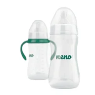 Butelki dla niemowląt - Neno Bottle Butelka Do Karmienia i Picia 2w1 300 ml - miniaturka - grafika 1