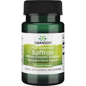 Suplementy naturalne - SWANSON Full Spectrum Szafran 15 mg - 60 kapsułek - miniaturka - grafika 1