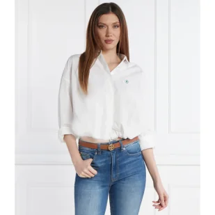 Tommy Hilfiger Koszula SMD BLOUSON DRAWSTRING | Cropped Fit - Koszule damskie - miniaturka - grafika 1