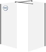 Kabiny prysznicowe - Cersanit kabiny walk-in SET B797: Kabina walk-in MILLE czarny 120x90x200 S601-184 - miniaturka - grafika 1