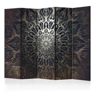 Parawany - Parawan 5-częściowy - Pajęczyna (brązowy) II [Room Dividers] (rozmiar 225x172) - miniaturka - grafika 1