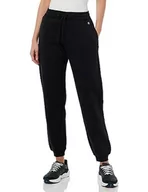 Spodnie sportowe damskie - Champion Legacy American Classics W-Light Powerblend Fleece High-Waist Relaxed Rib Cuff spodnie dresowe damskie, Czarny, M - miniaturka - grafika 1