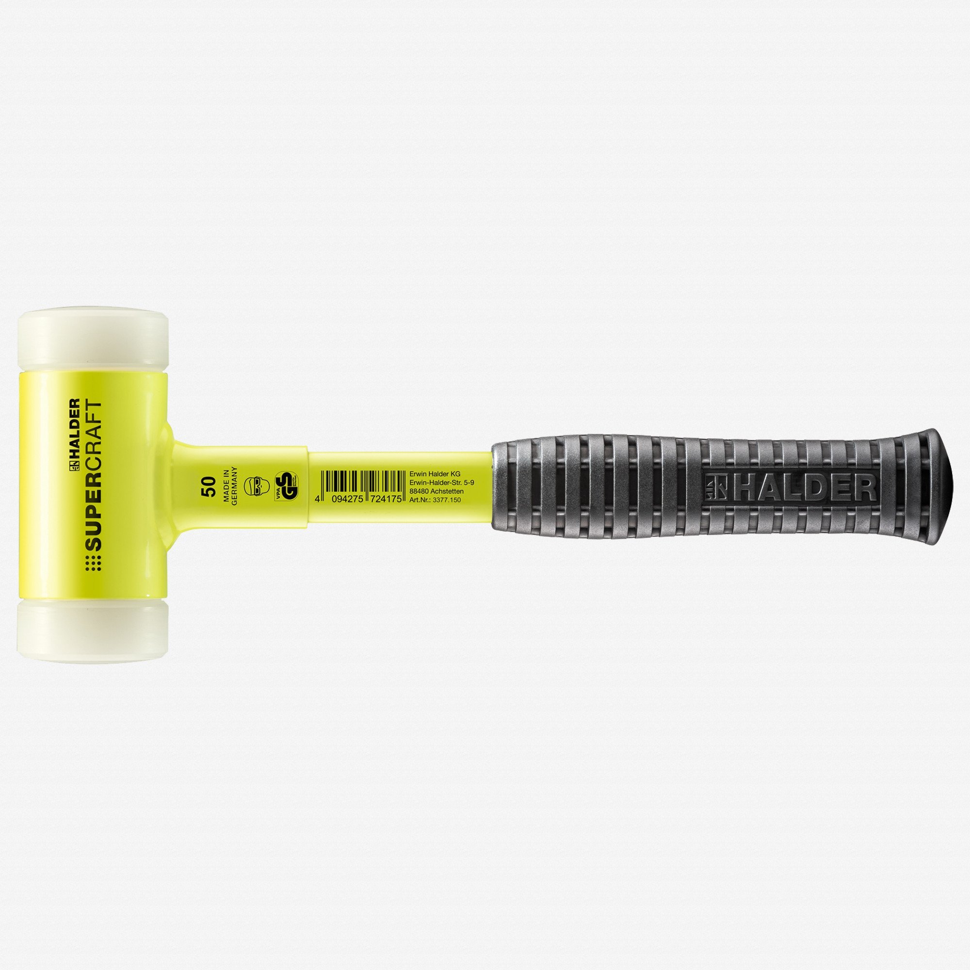 Halder SUPERCRAFT mallets GG 50 yellow break proof handle