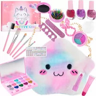 Szminki - Zestaw Kosmetyków Do Makijażu I Stylizacji Paznokci Torebka Cienie Szminka - miniaturka - grafika 1