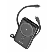 Powerbanki - Bezprzewodowy powerbank Swissten POWER BANK 10000 mAh PD 20W Kolor: czarny - miniaturka - grafika 1