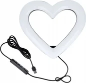 Wyposażenie ciemni fotograficznej - Lampa pierścieniowa OEM Lampa LED Ring / Heart Stream RGB pierścieniowa 10 cali FULL COLOR z uchwytem na telefon + statyw JM26-10 - miniaturka - grafika 1