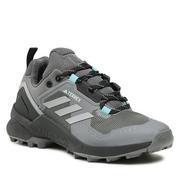 Buty trekkingowe damskie - Trekkingi adidas Terrex Swift R3 Hiking Shoes HQ1059 Szary - miniaturka - grafika 1