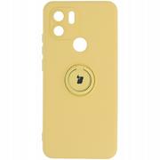 Etui i futerały do telefonów - Bizon Etui Case Silicone Ring do Redmi A1 żółte - miniaturka - grafika 1