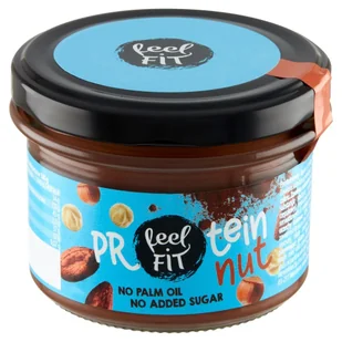 Feel Fit Krem Proteinowy Czekoladowy z Orzechami Laskowymi bez dodatku cukru 200g - Feel Fit - Zdrowa żywność - miniaturka - grafika 1