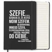 Notesy i bloczki - NOTES W LINIE 120 STRON PREZENT DLA SZEFA KIERONIKA LIDERA URODZINY ŚWIĘTA - miniaturka - grafika 1