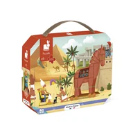 Puzzle - Janod Puzzle panoramiczne w walizce Antyk i mitologia 100 elementów 6+ Made in France - miniaturka - grafika 1