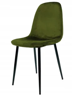 Krzesło tapicerowane Borgo Velvet Black - Krzesła - miniaturka - grafika 1