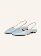 Baleriny - Calvin Klein Baleriny Z Odkrytą Piętą Pearl blau - miniaturka - grafika 1