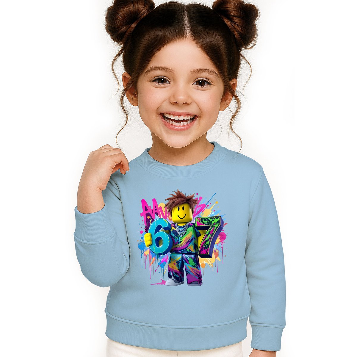BLUZA DZIECIĘCA 67 SIX SEVEN VIRAL ROBLOX 122-128 DLA CHŁOPCA DZIEWCZYNKI