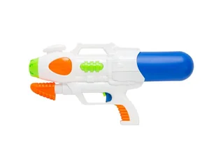 Duży pistolet na wodę 38 cm z pompką - Zabawy w naśladowanie dorosłych - miniaturka - grafika 1