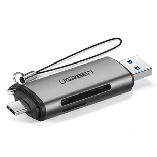 UGREEN Czytnik kart SD / micro SD na USB 3.0 / USB Typ C 3.0 szary (50706) 50706 - Czytniki kart pamięci - miniaturka - grafika 4